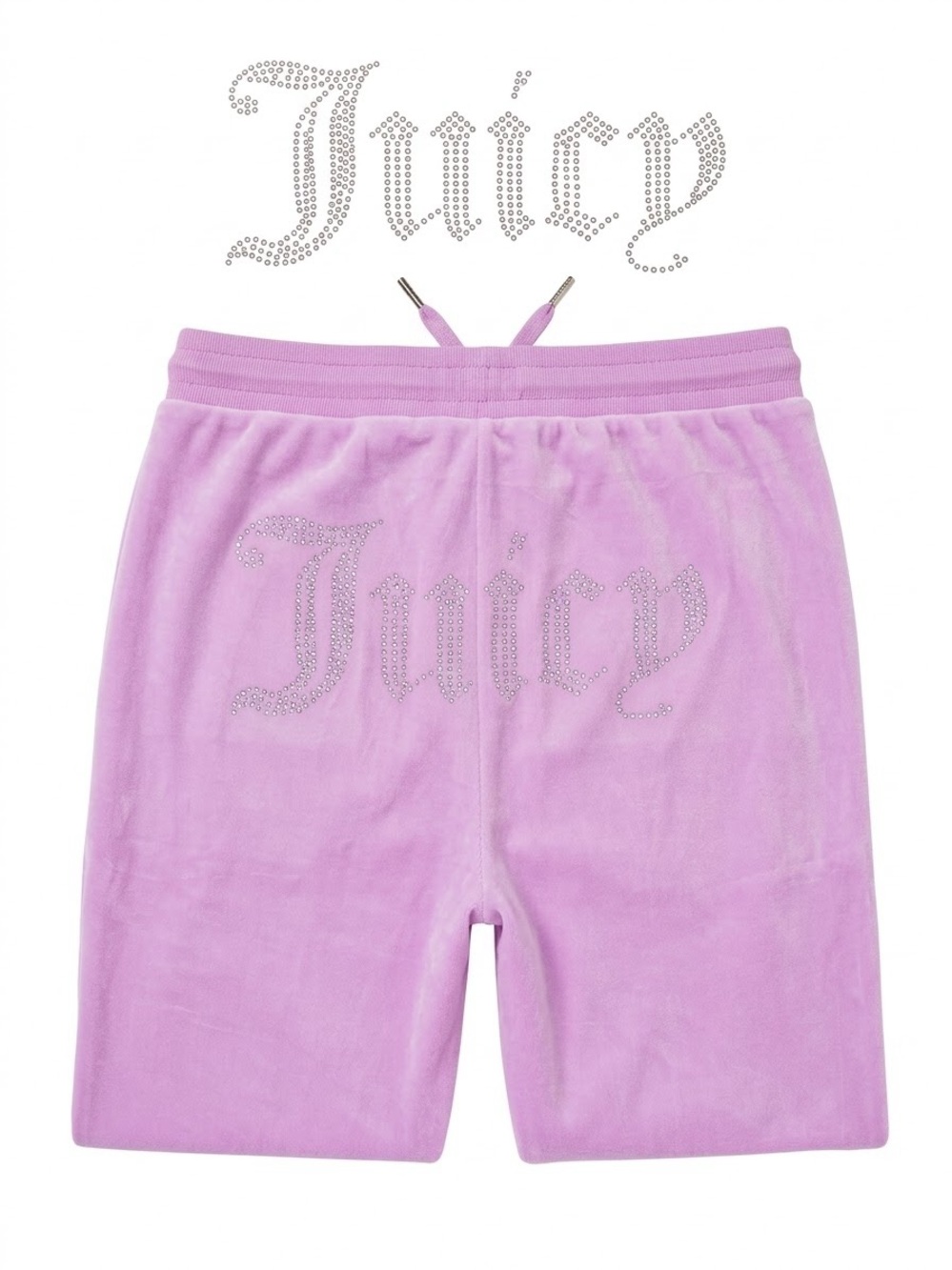 Y2K Juicy Couture Lilac Velour with Rhinestone Sweatpants Women’s Size L
